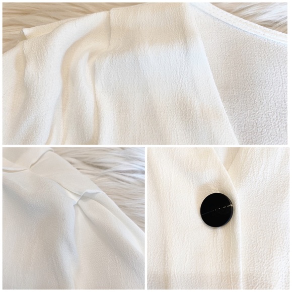 Topshop Pleated Shoulder Blouse 6 - Picture 7 of 8